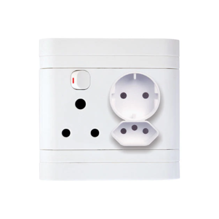 Single switched socket 1x16A